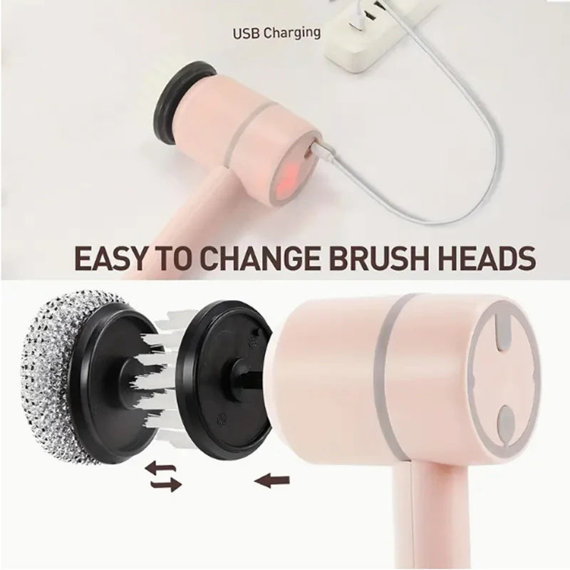 3-in-1 Cordless Spin Scrubber